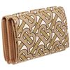 Image 2 : Burberry Beige Leather TB Double Flap Wallet