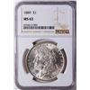 Image 1 : 1889 $1 American Silver Eagle Dollar Coin NGC MS63