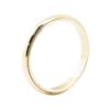 Image 2 : 3.5mm Half Dome Milgrain Edge Wedding Band - 14KT Yellow Gold