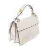 Image 3 : Fendi Kan I Studded Bow Embroidered White Multicolor Shoulder Bag