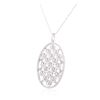 Image 3 : 14KT White Gold 1.47 ctw Diamond Pendant With Chain