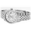 Image 9 : Rolex Mens Stainless Steel MOP Baguette Diamond 36MM Datejust Wristwatch
