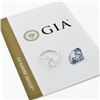 Image 1 : Modern 14K White Gold .84 ctw GIA Heart & Round Cut Diamond Moi et Toi Bypass Ri