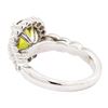 Image 3 : 3.17 ctw Oval Mixed Yellow Sapphire And Round Brilliant Cut Diamond Ring - 14KT