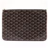 Image 1 : Goyard Black Goyardine Coated Canvas Senat MM Clutch