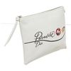 Image 2 : Christian Dior White Leather Paradise Zip Pouch Wallet