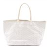 Image 2 : Goyard White Goyardine Coated Canvas St. Louis PM Tote Handbag