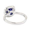 Image 3 : 1.98 ctw Sapphire and Diamond Ring - 14KT White Gold