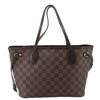 Image 1 : Louis Vuitton Damier Ebene Canvas Leather Neverfull PM Bag
