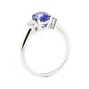 Image 4 : 2.15 ctw Sapphire And Diamond Ring - 14KT White Gold