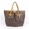 Image 1 : Louis Vuitton Brown Monogram Canvas Leather Palermo GM Shoulder Bag