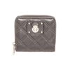 Image 1 : Marc Jacobs Grey Quilted Leather Compact Zippy Wallet