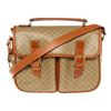 Image 1 : Celine Beige Monogram Canvas Leather Macadam Satchel Bag