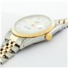Image 5 : Rolex Mens 2 Tone MOP Diamond Lugs 36MM Datejust Wristwatch