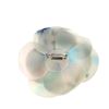 Image 1 : Chanel Camellia Brooch Tie Dye Silk Blue, Multicolor