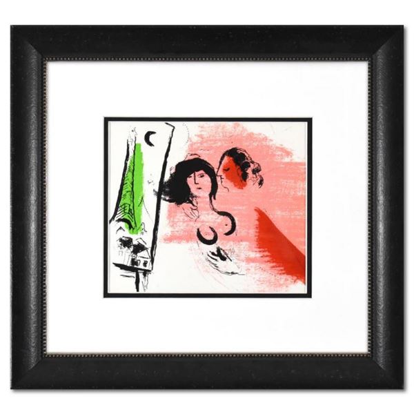 The Green Eiffel by Chagall (1887-1985)