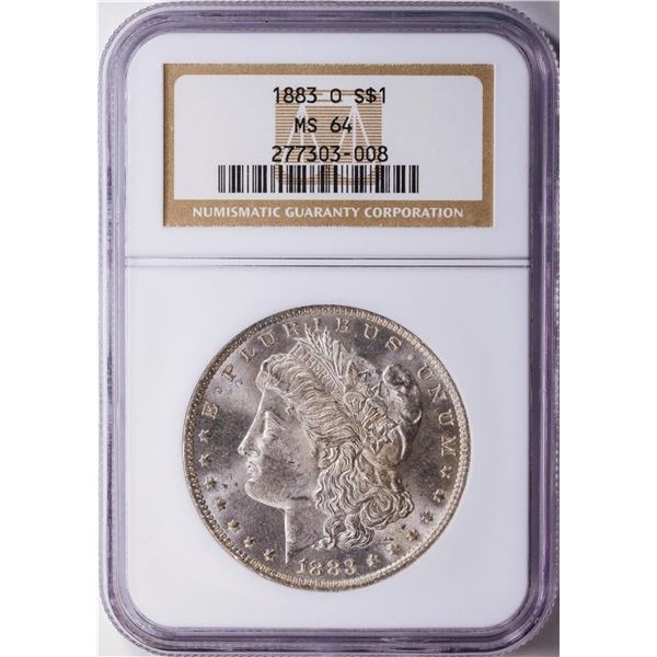1883-O $1 American Silver Eagle Dollar Coin NGC MS64