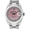 Image 1 : Rolex Womens Midsize 31mm Pink String Diamond Datejust Wristwatch