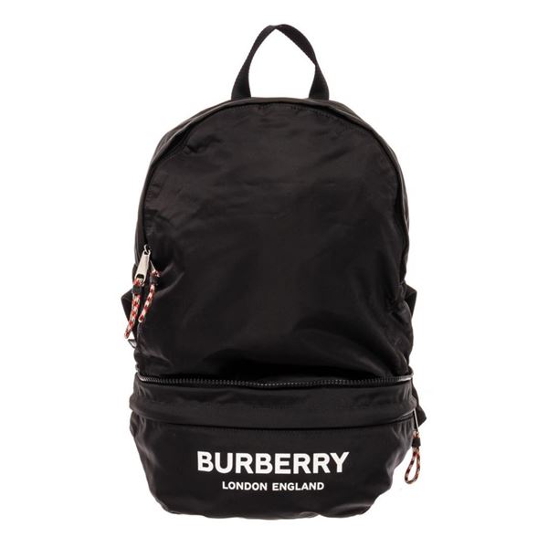 Burberry Men's Black Nylon Convertible Backpack