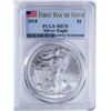 Image 1 : 2018 $1 American Silver Eagle PCGS MS70 1st Day of Issue