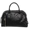 Image 1 : Chanel Black Leather Large CC Boston Bag