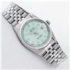 Image 3 : Rolex Mens Stainless Steel Ice Blue Diamond Oyster Perpetual 36MM Datejust Wrist