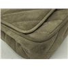 Image 2 : Chanel Gray Suede Double Flap Chevron V Stitch Chain Shoulder Bag