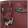 Image 4 : Hermes Pink Clemence Leather Palladium Hardware Birkin handbag