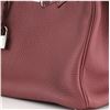 Image 6 : Hermes Pink Clemence Leather Palladium Hardware Birkin handbag