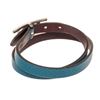 Image 4 : Hermes Blue Leather Hapi Bracelet