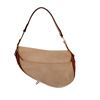 Image 2 : Christian Dior Beige Canvas Saddle Shoulder Bag