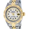 Image 1 : Rolex Ladies 26 Yellow Gold And Stainless Steel MOP Sapphire Lugs Oyster Perpetu