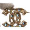 Image 5 : Chanel Gold CC Rhinestone Brooch