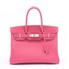 Image 1 : Hermes Rose Epsom Leather Palladium Hardware Birkin Handbag