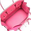 Image 7 : Hermes Rose Epsom Leather Palladium Hardware Birkin Handbag