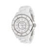 Image 1 : Chanel White J12 Pave Quartz Watches