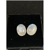Image 2 : Rainbow Moonstone 5.275 ct Aprox 9 x 7 x 4.5 mm Oval Cabochons - Brazil - Untreated