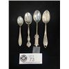 Image 1 : Four Vintage Sterling Silver Collectible Spoons