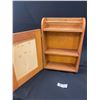 Image 2 : A Nice Vintage Wooden Mirrored Cabinet 17" Tall 12" Wide and 5.5" Thick