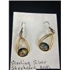 Image 2 : A Pair of Sterling Silver Shepard Hook Earrings