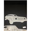 Image 2 : 2 Metal Car Cutouts Wall Art 26" Wide