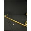 Image 1 : Very Nice 64" L Fireplace Piece with Nice Brass Overlay. NO SHIPPING