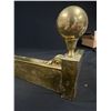 Image 2 : Very Nice 64" L Fireplace Piece with Nice Brass Overlay. NO SHIPPING