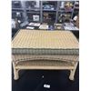 Image 2 : Nice 29" x 19" x 19" Wicker Side Table. NO SHIPPING