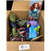 Image 2 : Large Box Lot of Toys. Some in Original Package. Spiderman, Hulk Buzz Lightyear Etc