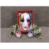 Image 1 : 3 Carnival Masks - 2 Small Plastic, 1 Large Porcelain