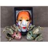 Image 1 : 3 Carnival Masks - 2 Small Plastic, 1 Large Porcelain