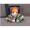 Image 1 : 3 Carnival Masks - 2 Small Plastic, 1 Large Porcelain
