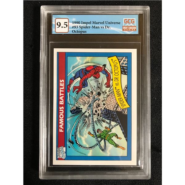 1990 IMPEL MARVEL UNIVERSE NO. 93 SPIDER-MAN VS DR. OCTOPUS (GCG 9.5)