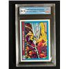 Image 1 : 1990 IMPEL MARVEL UNIVERSE NO. 96 SILVER SURFER VS MEPHISTO (GCG 9.5)